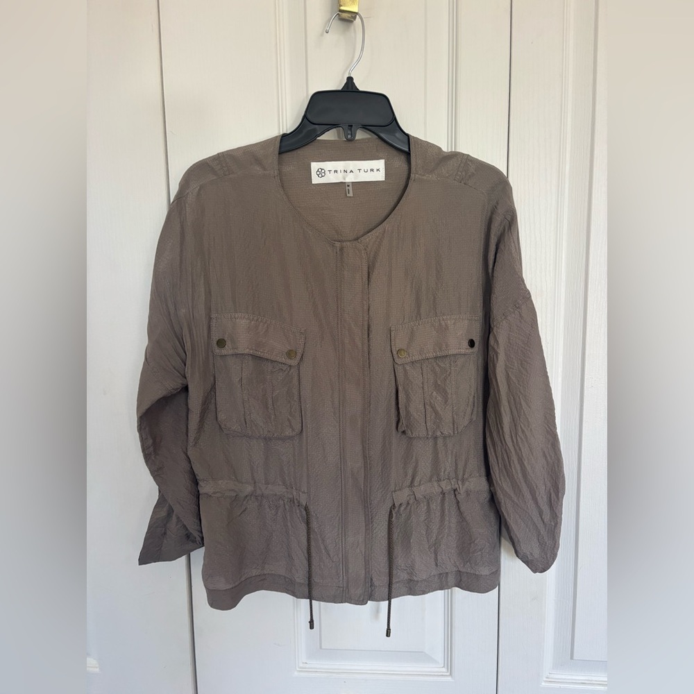 Trina Turk Women's Brown Utility Jacket